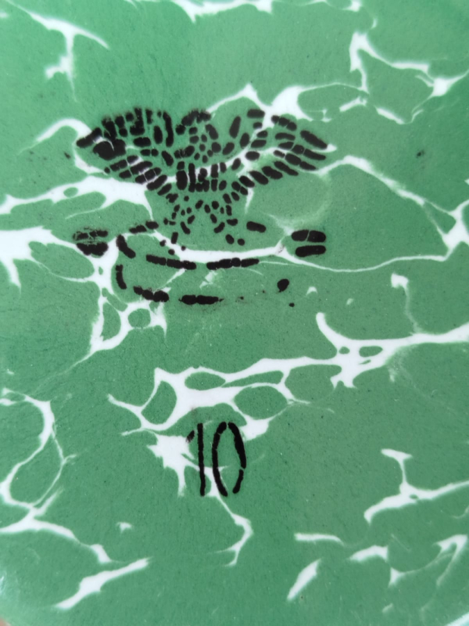 OSMANLI YESİL ÜZERİ SİYAH FAŞARITLİ EMAYE 3 GÖZ TASINABİLİR SEFERTASI