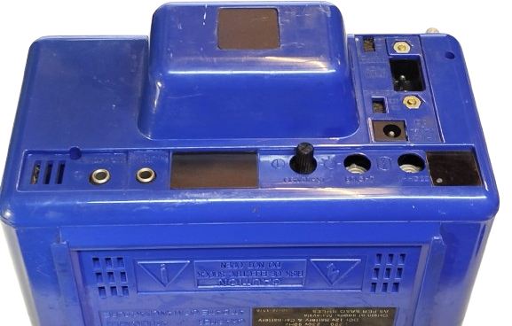 1990 ICE MİNİ ARABA TV 1002 SİYAH BEYAZ UFAK TUPLU TELEVİZYON 