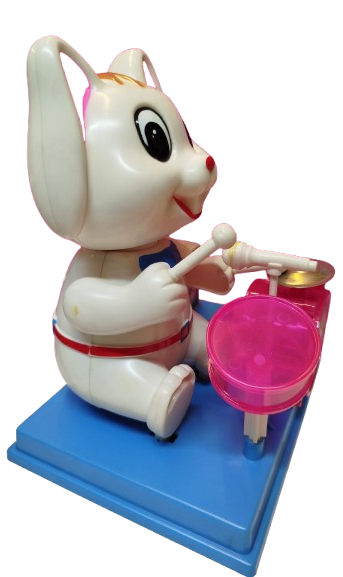 1980 HAPPY ONE MAN BAND  BATERİ CALAN TAVSAN ORJİNAL KUTUSUNDA KUTUSUNDA 