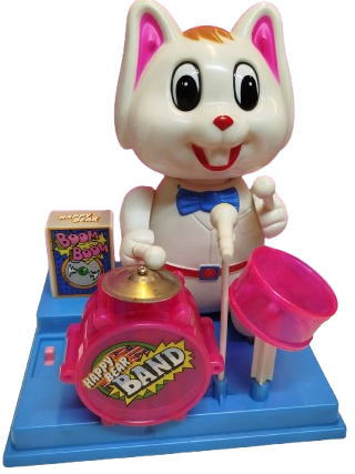 1980 HAPPY ONE MAN BAND  BATERİ CALAN TAVSAN ORJİNAL KUTUSUNDA KUTUSUNDA 