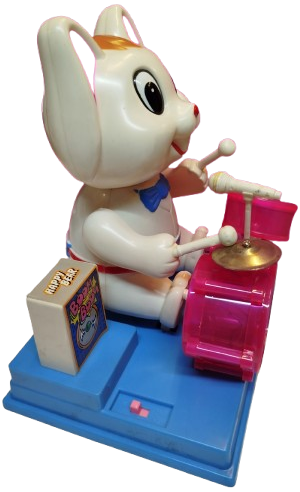 1980 HAPPY ONE MAN BAND  BATERİ CALAN TAVSAN ORJİNAL KUTUSUNDA KUTUSUNDA 