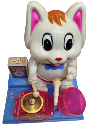 1980 HAPPY ONE MAN BAND  BATERİ CALAN TAVSAN ORJİNAL KUTUSUNDA KUTUSUNDA 