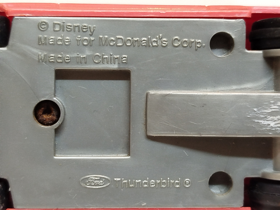 1998 DISNEY MCDONALDS VTG FLUBBER MOVIE PROFESSOR PHILIP BRAINARD & FORD THUNDERBIRD