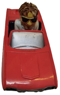 1998 DISNEY MCDONALDS VTG FLUBBER MOVIE PROFESSOR PHILIP BRAINARD & FORD THUNDERBIRD