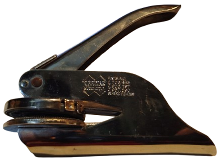 1970 OFFICIAL CHAMP ATTORNEYS CORP SERVICE EL TİPİ MEKANİK SOGUK DAMGA MAKİNESİ