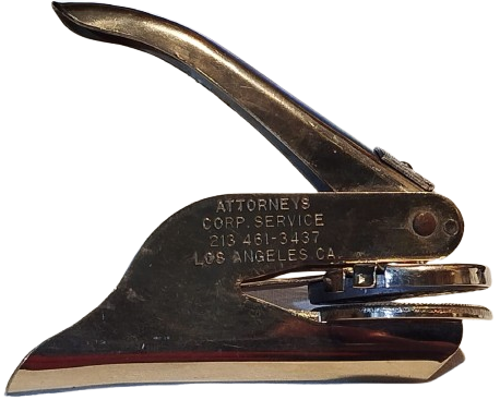 1970 OFFICIAL CHAMP ATTORNEYS CORP SERVICE EL TİPİ MEKANİK SOGUK DAMGA MAKİNESİ