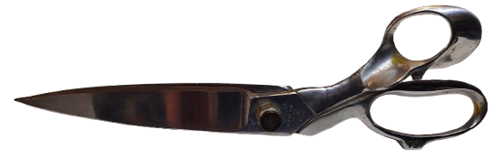 1950 USTA İŞİ EL YAPIM PAKMAK KISMI PİRİNC SAG EL TERZİ KUMAS KESİM MAKASI