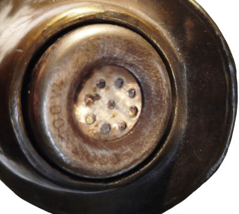 1920 BRONZ MASA USTU FIGURLU ELEKTRİKLİ PURO CAKMAGI BRONZED ELECTRİC LİGHTER 