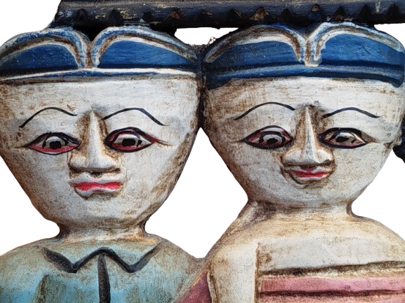 POLONYALI SANATCI  ANTONİ KAMİNSKİ EL OYMA FİGUR IHLAMUR AGACINDAN 14 KİŞİLİK GURUP KADINLAR