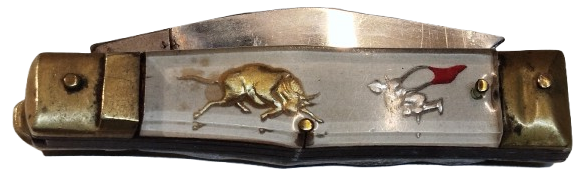 İRAN ZENCEN DIŞI POLİ BASKILI DIŞ KAB YARIM SUSTALI YAN ÇIKMA ÇAKI STAINLESS 