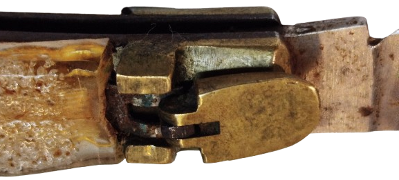 İRAN ZENCEN DIŞI POLİ BASKILI DIŞ KAB YARIM SUSTALI YAN ÇIKMA ÇAKI STAINLESS 