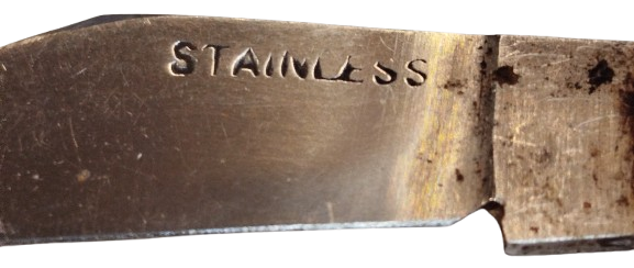 İRAN ZENCEN DIŞI POLİ BASKILI DIŞ KAB YARIM SUSTALI YAN ÇIKMA ÇAKI STAINLESS 