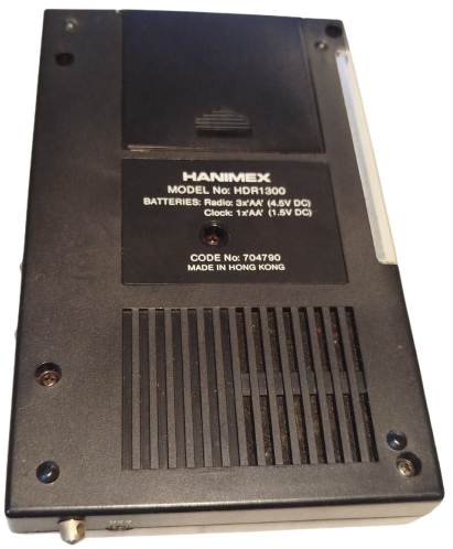 HANİMEX HDR 1300  RADİO SAAT ALARM ORJİNAL KABINDA  FM AM  BAND HONG KONG