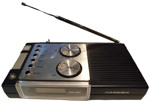 HANİMEX HDR 1300  RADİO SAAT ALARM ORJİNAL KABINDA  FM AM  BAND HONG KONG