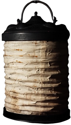 1900 OSMANLI EL YAPIM ACILIP KAPANAN AKORDİYON MUMLU BEZLİ KÖRÜKLÜ BAKIR FENER