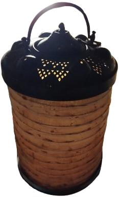 1900 OSMANLI EL YAPIM ACILIP KAPANAN AKORDİYON MUMLU BEZLİ KÖRÜKLÜ BAKIR FENER