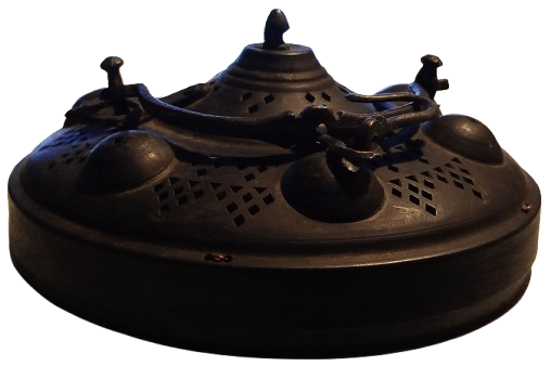 1900 OSMANLI EL YAPIM ACILIP KAPANAN AKORDİYON MUMLU BEZLİ KÖRÜKLÜ BAKIR FENER