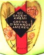 ACI BADEM KREMİ CREME D'AMANDE AMERES YESİL OPALIN SİSE ALTIN KAPLAMA KAPAK