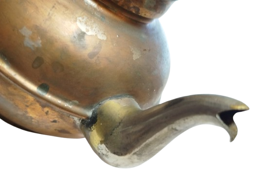 1950 BAKIR KAPAKLI CAYDANLIK DEMLIK BURSA EL YAPIM