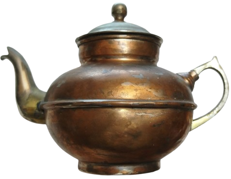 1950 BAKIR KAPAKLI CAYDANLIK DEMLIK BURSA EL YAPIM