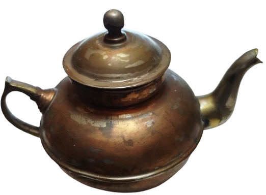 1950 BAKIR KAPAKLI CAYDANLIK DEMLIK BURSA EL YAPIM