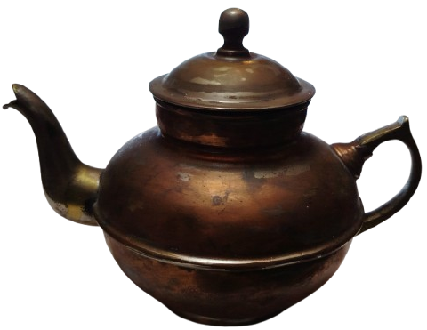 1950 BAKIR KAPAKLI CAYDANLIK DEMLIK BURSA EL YAPIM