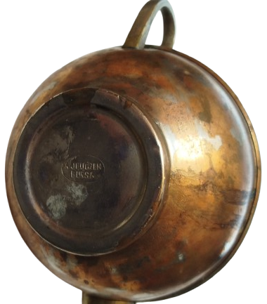 1950 BAKIR KAPAKLI CAYDANLIK DEMLIK BURSA EL YAPIM