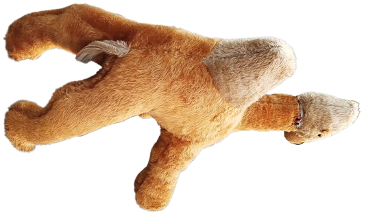 BUYUK BOY HORGUCLU DEVE OYUNCAK PELUS BOYNU BONCUKLU CANLI TASMALI 