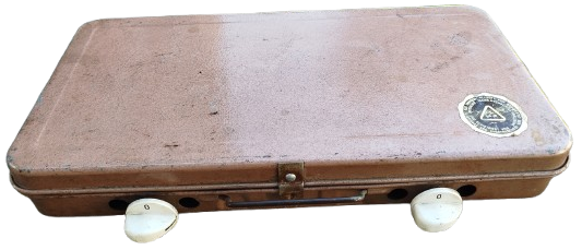 1960 HRZ CİFTLİ OCAK PORTATİF BUTAN GAZLA CALISAN CİFT KADEMELİ OCAK MADE IN GERMANY