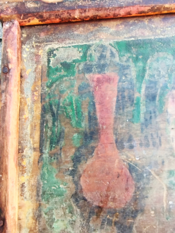 OSMANLI SANDIK SANDIK İCİNDE GELİN SANDIGI MASİF KÖK BOYALARLA SUSLU