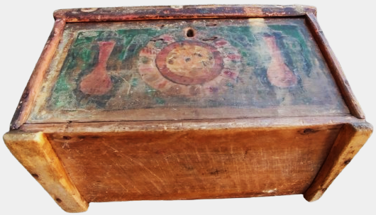 OSMANLI SANDIK SANDIK İCİNDE GELİN SANDIGI MASİF KÖK BOYALARLA SUSLU