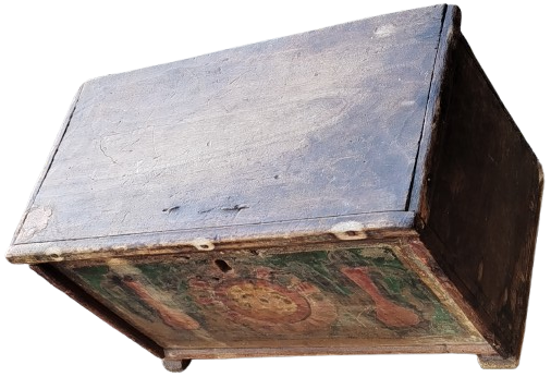 OSMANLI SANDIK SANDIK İCİNDE GELİN SANDIGI MASİF KÖK BOYALARLA SUSLU