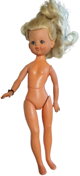 1976 İTALYAN BEBEK ELBİSELİ FUL AKSESUARLI OYUNCAK KIZ 