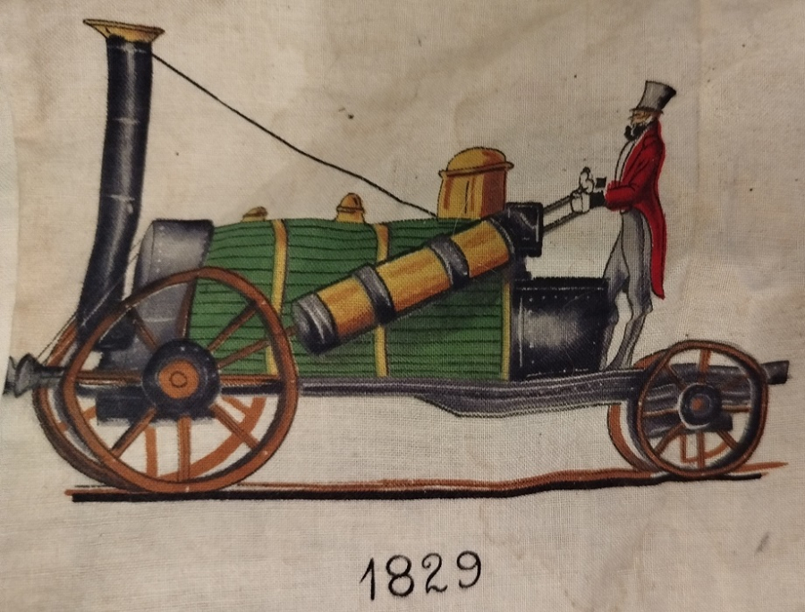 1825 TREN LOKOMOTİF BATI KOVBOY KIZILDERİLİ TEMALI YASTIK KILIF KOMPARTIMAN PERDE OLARAK KULLANILAN BEZ