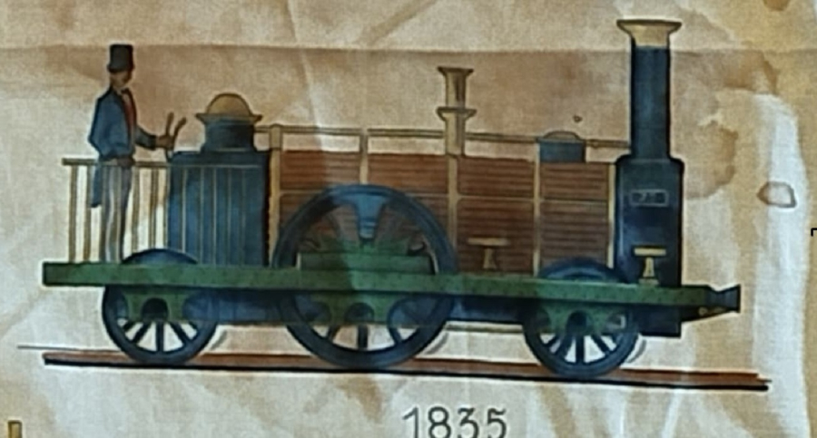 1825 TREN LOKOMOTİF BATI KOVBOY KIZILDERİLİ TEMALI YASTIK KILIF KOMPARTIMAN PERDE OLARAK KULLANILAN BEZ