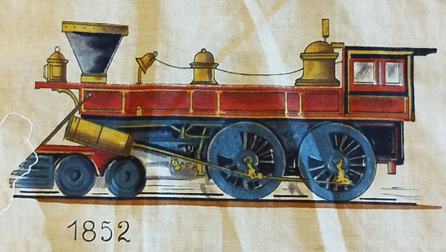 1825 TREN LOKOMOTİF BATI KOVBOY KIZILDERİLİ TEMALI YASTIK KILIF KOMPARTIMAN PERDE OLARAK KULLANILAN BEZ