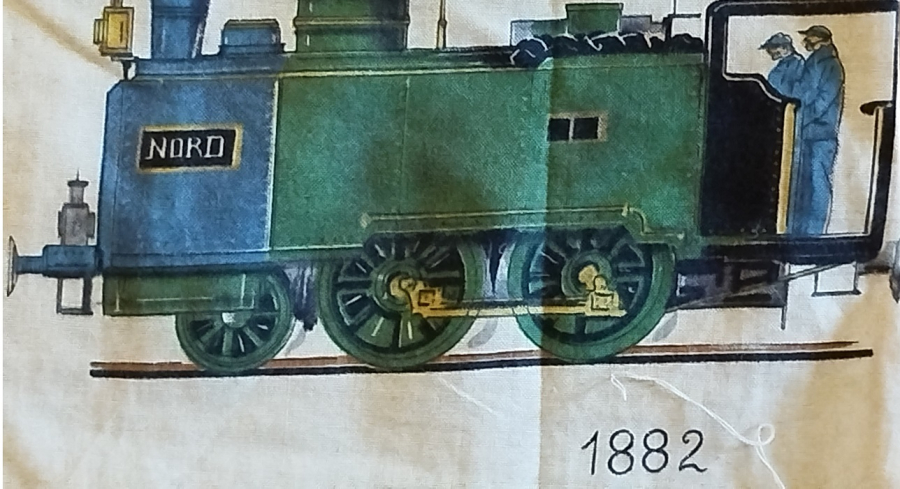 1825 TREN LOKOMOTİF BATI KOVBOY KIZILDERİLİ TEMALI YASTIK KILIF KOMPARTIMAN PERDE OLARAK KULLANILAN BEZ