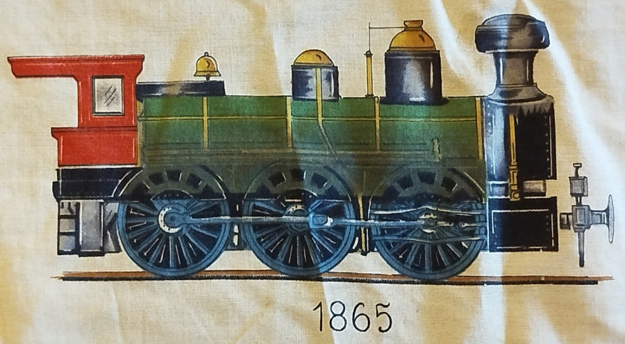 1825 TREN LOKOMOTİF BATI KOVBOY KIZILDERİLİ TEMALI YASTIK KILIF KOMPARTIMAN PERDE OLARAK KULLANILAN BEZ