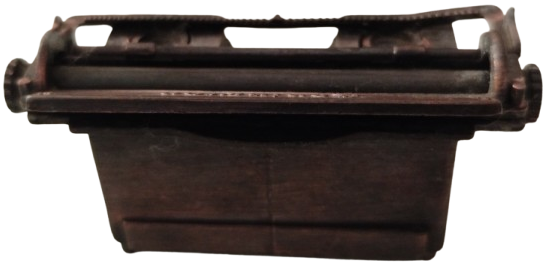 1970 MİNYATÜR METAL  REMİNGTON MODELİ DAKTİLO FORMUNDA  KALEMTRAS 