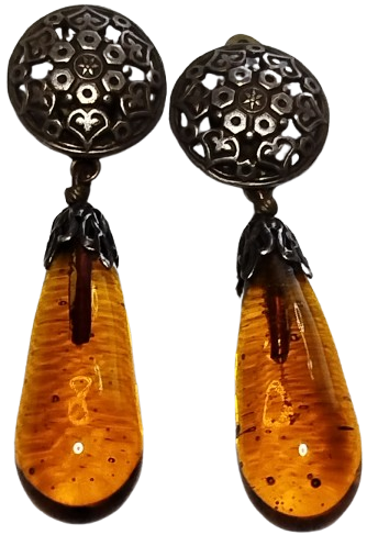 OSMANLI BALTIK DAMLA BAL KEHRİBAR CİFT BAYAN KUPE