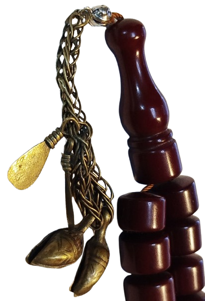 33 LUK BORDO KATALIN SİLİNDİR KESİM  ÖZEL YAPIM MAKSUT USTA TESBİH