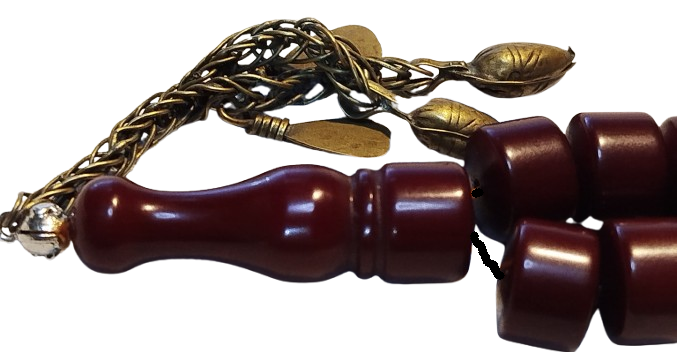 33 LUK BORDO KATALIN SİLİNDİR KESİM  ÖZEL YAPIM MAKSUT USTA TESBİH