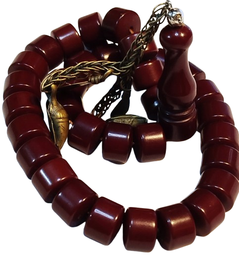 33 LUK BORDO KATALIN SİLİNDİR KESİM  ÖZEL YAPIM MAKSUT USTA TESBİH