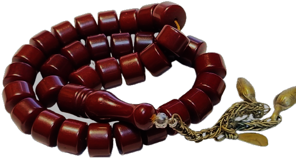 33 LUK BORDO KATALIN SİLİNDİR KESİM  ÖZEL YAPIM MAKSUT USTA TESBİH