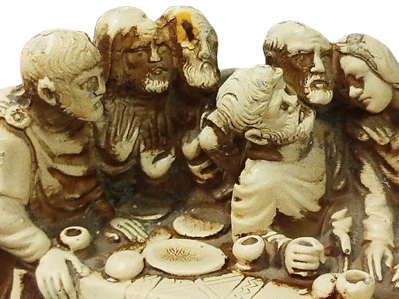 1970 LEONARDO DA VİNCİ ESERİ  SON YEMEK BUYUK BOY BİBLO ALCI