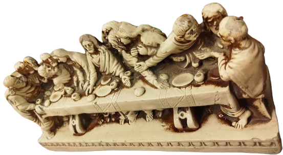 1970 LEONARDO DA VİNCİ ESERİ  SON YEMEK BUYUK BOY BİBLO ALCI