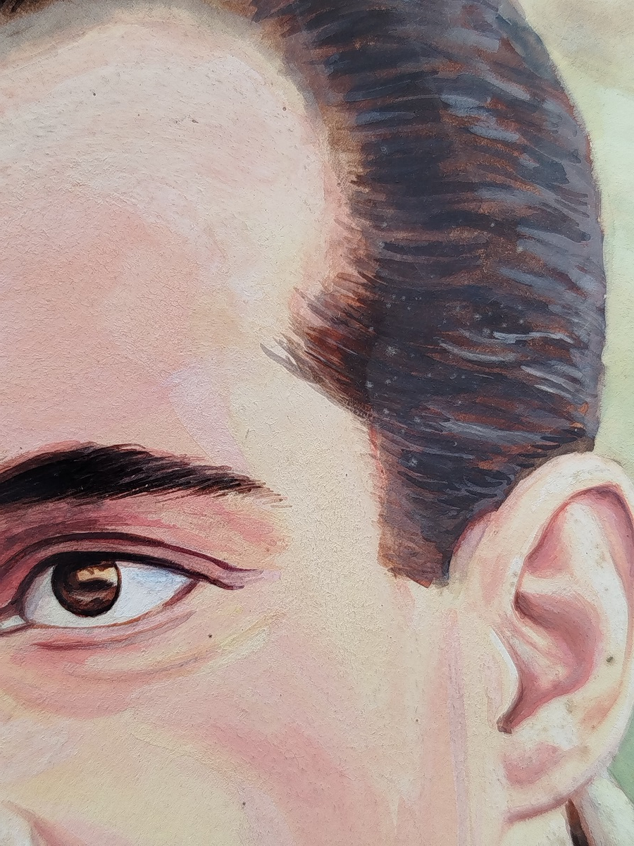 1962 İLİCİN CETİNER İMZALI CALIŞMASI FOTOGRAFCI PASTEL CALIŞMASI