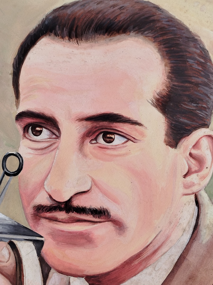 1962 İLİCİN CETİNER İMZALI CALIŞMASI FOTOGRAFCI PASTEL CALIŞMASI