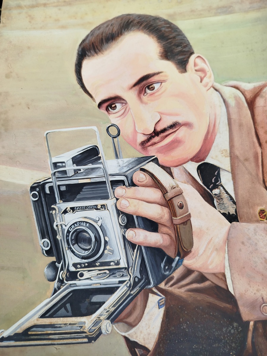1962 İLİCİN CETİNER İMZALI CALIŞMASI FOTOGRAFCI PASTEL CALIŞMASI