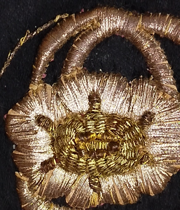 OSMANLI SİYAH İPEK UZERİ TELKIRMA EL İŞCİLİKLİ BAYAN PARA CANTASI